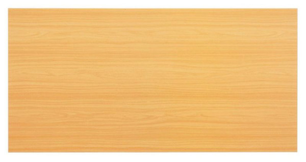 Plateau de table Hammerbacher 160x80cm avec système de perçage hêtre, forme rectangulaire, VKP16/6