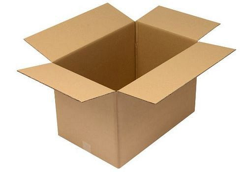 Boîte pliante en carton ondulé TransPak 2 parois, dimensions intérieures 590 x 390 x 390 mm, qualité 2.30BC, paquet de 15, 299375