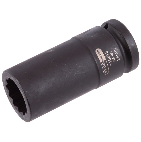 Clé à douille à chocs Stahlmaxx, 24 mm, 3/4", 12 pans, XXL-116613