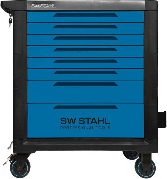 Chariot d'atelier professionnel SW-Stahl TT802, bleu, non équipé, 07110L