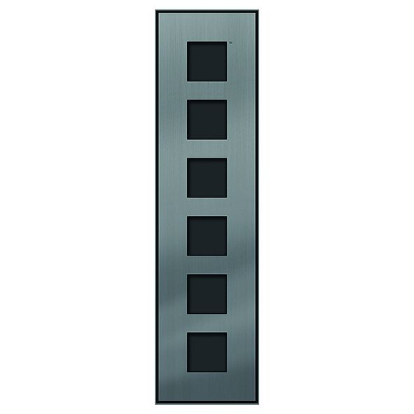 Kit d'encastrement TCS composé d'une face avant affleurante et d'un boîtier d'encastrement pour la série AMI, pour 6 modules AMI, 1 colonne, ZAU2053-0030