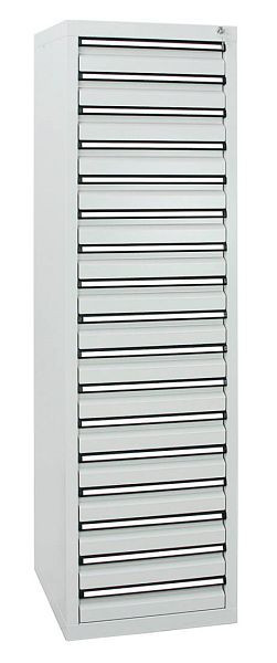armoire à tiroirs émoussés série STS 410, RAL 7035/7035, 17 tiroirs (17x100 mm), 7105107