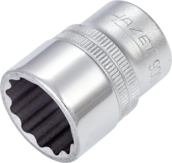 Douille Hazet, Bi-Hex, carré creux 12,5 mm (1/2"), profil de traction double hexagonal extérieur, 13/16", 900AZ-13/16