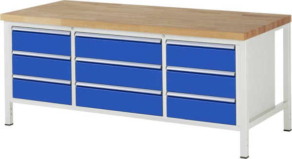 Etabli RAU série 8000 - modèle 8754, L2000 x P900 x H840-1040 mm, 13-8754A2-209B4H.11