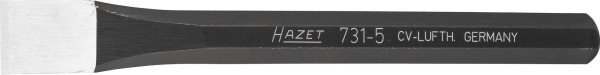 Burin plat Hazet, 15 mm, surface : trempée, longueur totale : 150 mm, largeur de coupe : 15 mm, 731-5