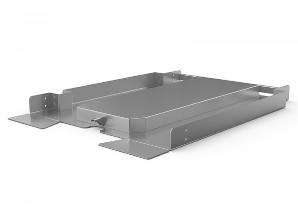 Alphatech Ramp en acier inoxydable, insertion du chariot rotatif en acier inoxydable et compensation du sol inégal jusqu'à 3%, RIC202