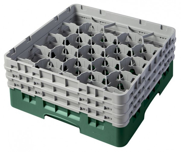 Panier de lavage Cambro 20 compartiments Camrack® 17,4 cm vert bouteille, paquet de 3, 20S638119