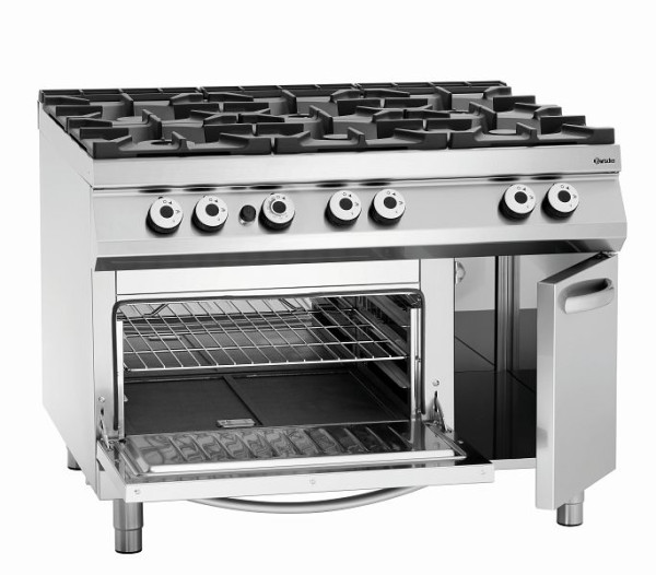 Réchaud à gaz Bartscher 6 feux, gaz BO 2/1GN, armoire neutre, 2952291