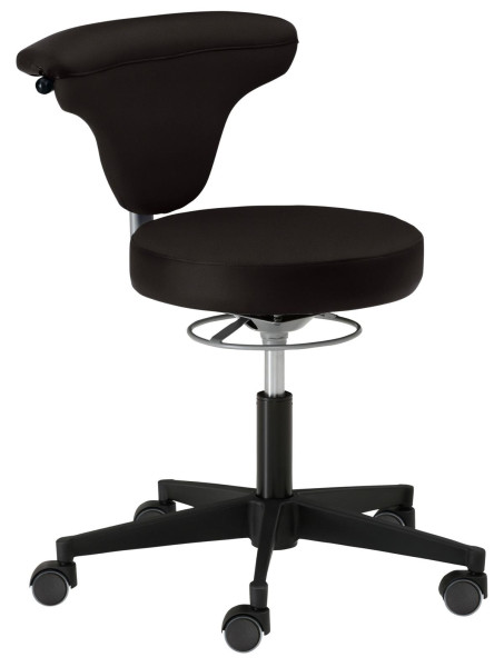 Mayer Sitzmöbel chaise pivotante fonctionnelle myTORRO SIT, avec roulettes pour sols durs, noir, 1351_RO_30317