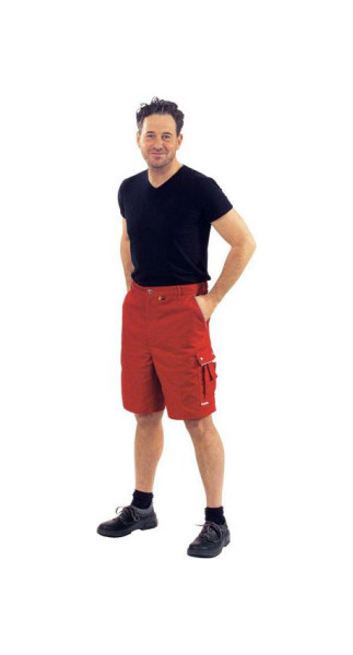 Short Planam Canvas 320, rouge/rouge, taille L, 2177052