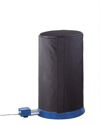 Capot isolant DENIOS pour fûts de 200 litres, avec trappe de remplissage, 210-392