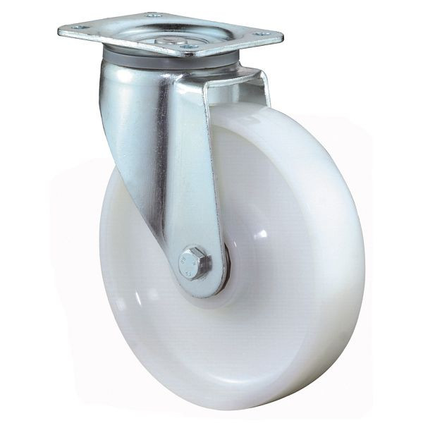 Roulette robuste BS Wheels, largeur de roue 50 mm, Ø roue 125 mm, capacité de charge 700 kg, bande de roulement/corps de roue en plastique, roulements à billes, L600.B15.125