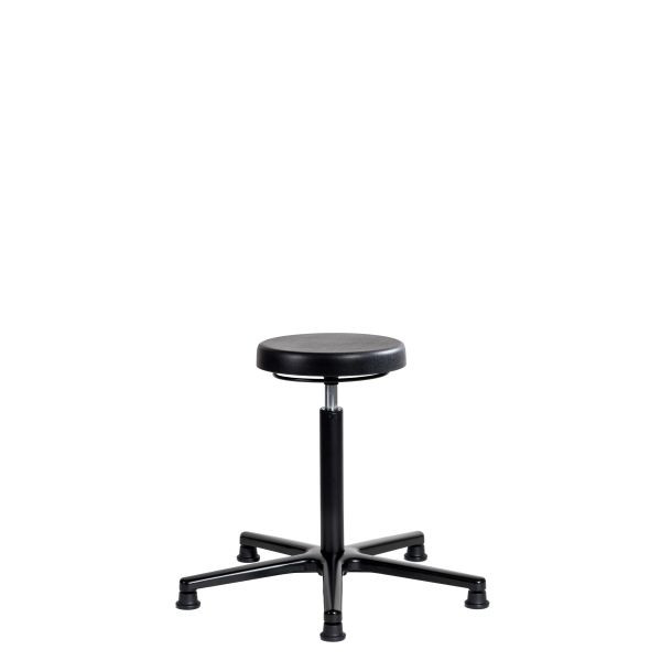 Tabouret de travail SOFAME ERGOLINE avec patins, hauteur d'assise 40-54 cm, piètement aluminium, W050110006