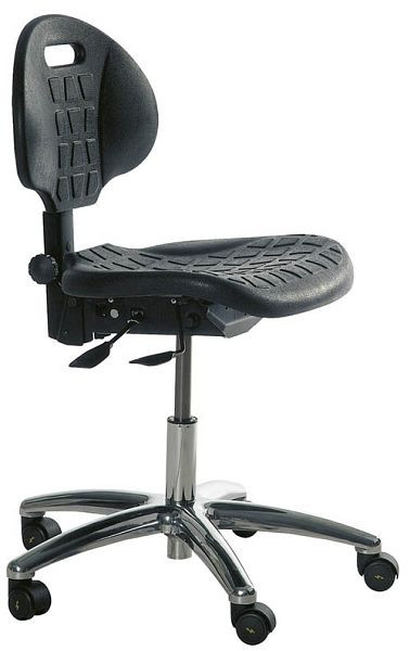 Chaise Bedrunka+Hirth version standard hauteur d'assise de 380 à 510 mm, E1700.PU
