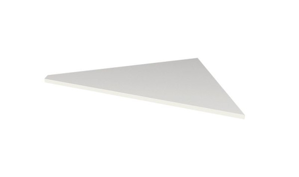 Plaque intercalaire Kerkmann décor bois, L 850 x P 850 x H 680-820 mm, couleur : blanc, 11766610