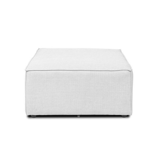 HOME DELUXE Canapé modulable Tabouret VERONA - gris clair, 49381