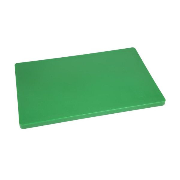 Planche à découper extra épaisse Hygiplas LDPE vert 450x300x20mm, DM006