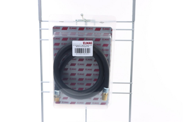 Tuyau ELMAG GI (1 mètre) complet avec raccord momentané pour gonfleurs de pneus professionnels modèles 60 GE et GE/CEE calibrés, 46239