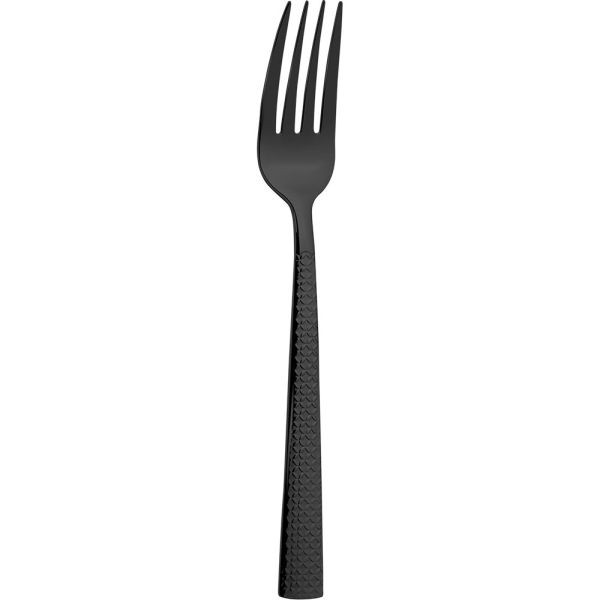 Fourchettes à dîner en acier inoxydable Comas, noir, série Hidraulic, UE : 12 pièces, TT5402200