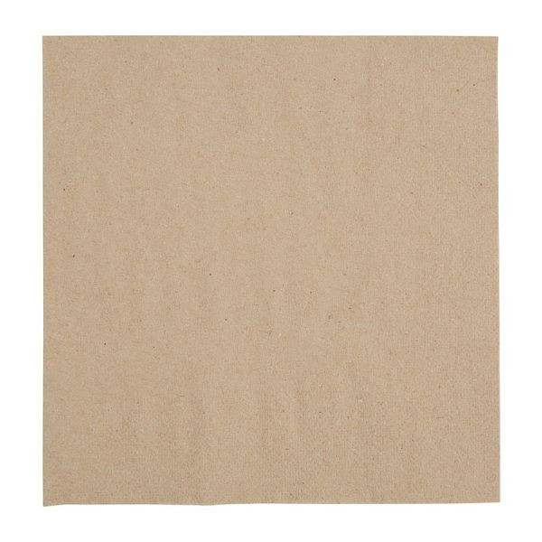 Serviettes Recyclables Fiesta 1/4 Papier Kraft Recyclé 33cm (2000 pièces), FE226