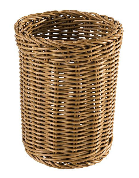 APS panier à couverts -ECONOMIC-, Ø 12 cm, hauteur : 15 cm, polypropylène, marron, 40012