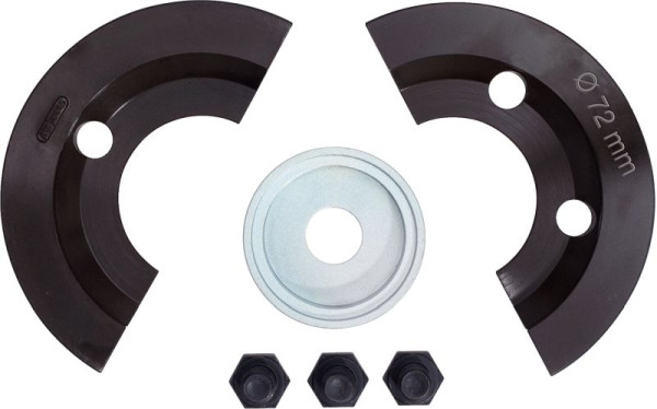 KS Tools jeu d'extension demi-coque 6 pièces pour diamètre 72 mm, 150.2143