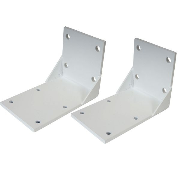 Mendler set de 2 adaptateurs de plafond pour store cassette T122 T123, adaptateur de support de montage au plafond, blanc, 34297 + 34297