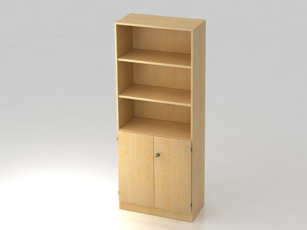 Armoire Hammerbacher 5OH, portes 2OH, panneau de base, poignée rayée érable/érable, 80x42x200,4 cm (LxPxH), V6770/3/3/SG