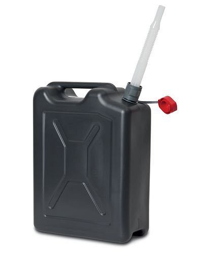 Bidon de sécurité DENIOS en plastique, volume de 20 litres, noir, 228-637