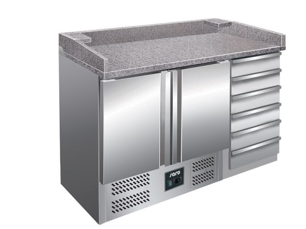 Table à pizza Saro avec tiroirs modèle PZ 9001, 323-1515
