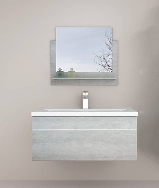 HOME DELUXE meuble de salle de bain WANGEROOGE BIG - S gris, 31611