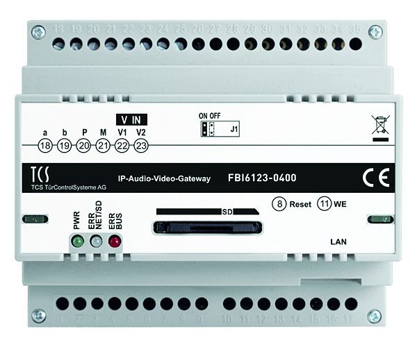 Passerelle IP TCS BASIC 2.0 pour jusqu'à 5 destinations d'appel dans le réseau IP, FBI6123-0400
