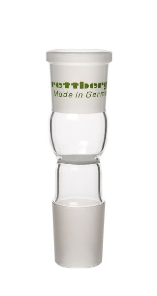 Pièce de transition Rettberg, manchon NS 14,5/23 sur noyau NS 14,5/23, avec plaque filtrante en verre, porosité 2, Ø 10 mm, verre borosilicaté 3,3, 107000434