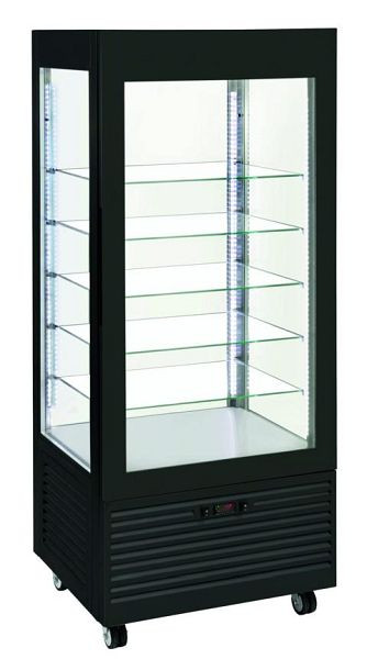 ROLLER GRILL vitrine réfrigérée & surgelée Panorama RDB 800, avec 5 étagères en verre 665x455 mm, RDB800