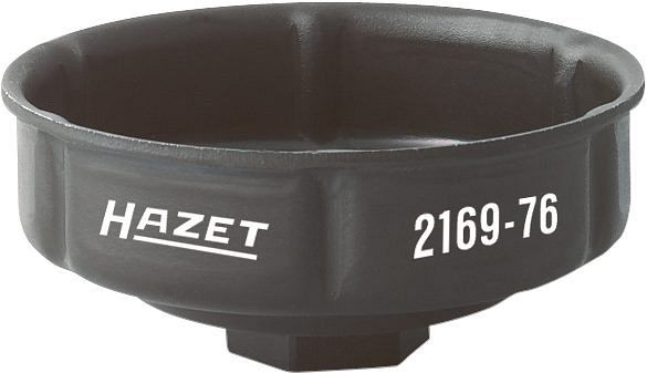 Clé pour filtre à huile Hazet, carré creux 12,5 mm (1/2 pouce), profil rainuré, 85 mm, type de véhicule : C5, Xantia, 2169-76