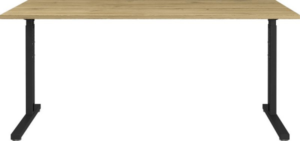 Bureau GERMANIA GW-PROFI 2.0 4252 noir/imitation chêne Grandson, largeur 160 cm, 4252-582