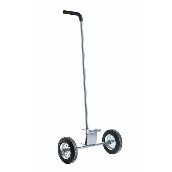 ELSPRO Fahrhilfe aus Edelstahl, mit Vollgummirädern und gummiertem Griff, JOG48