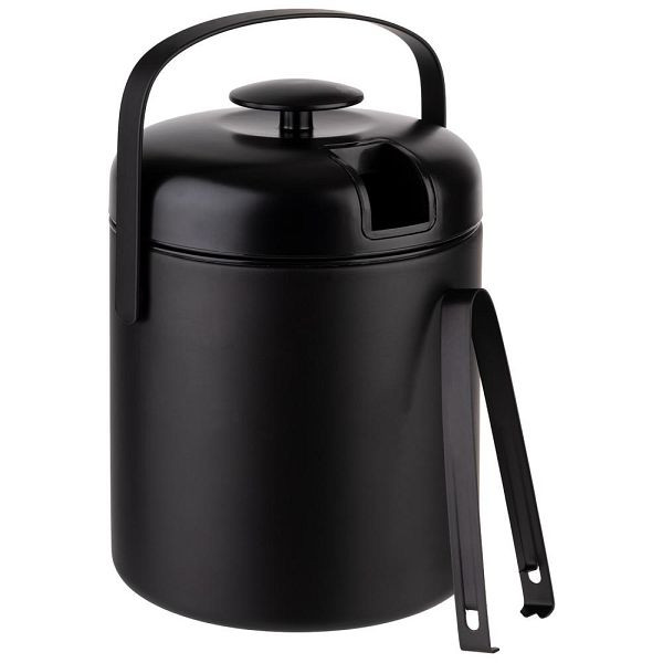 Set seau à glace APS noir, Ø 14 cm, hauteur : 22 cm, 1,3 litre, 36016