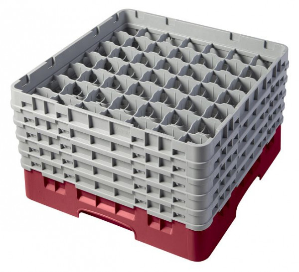 Panier de lavage Cambro 49 compartiments Camrack®, canneberges 25,7 cm, lot de 2, 49S958416