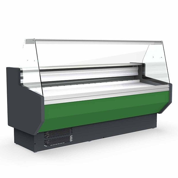 Vaiotec TOPLINE comptoir réfrigéré 100 - façade droite en verre "vert", 102,5x80x123,5 cm, 10756