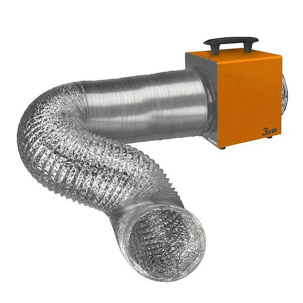 Pot d'échappement Eurom 5m Heat-Duct-Pro 3.3kW, 332414