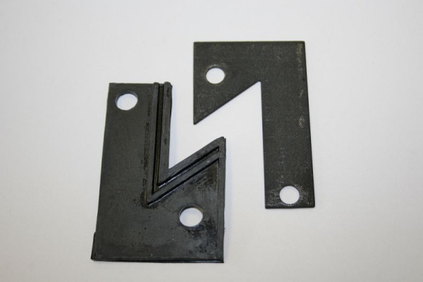 ELMAG jeu de débarrasseur de copeaux gauche (2 trous) pour table croisée pour DFG-500-G, 9809078