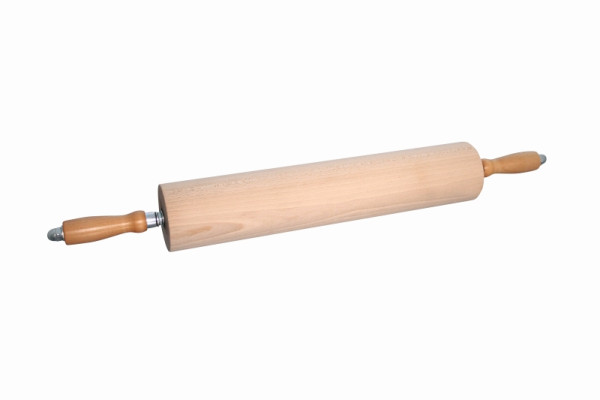 Bois ondulé Schneider, avec poignées en bois, largeur du rouleau : 450 mm, Ø 90 mm, 200164