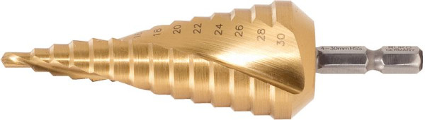 KS Tools Foret étagé HSS-TiN, diamètre 6-37 mm, 12 étapes, 330.2347