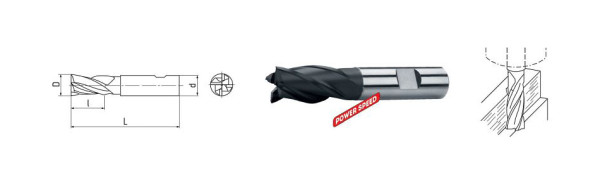 Fraise ELMAG HSSE PM DIN 844, Ø 14,0 mm (courte), 72608