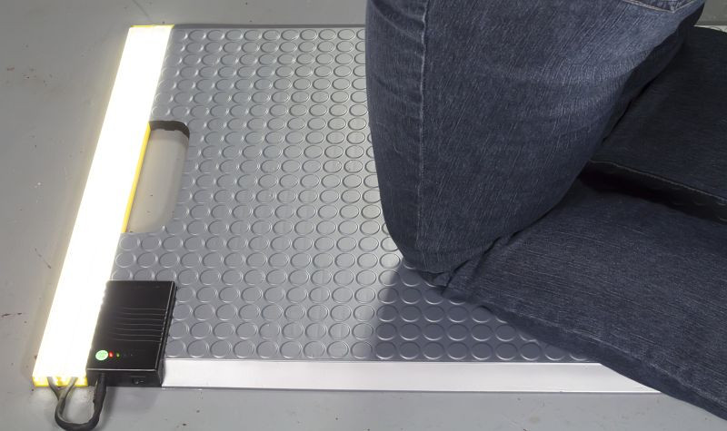 Ergomat Portable "Genou" LED Argent Mat, LED INDPortable-S