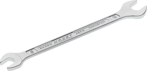Clé à fourche double Hazet, profil hexagonal extérieur, 8 x 10 mm, 450N-8X10