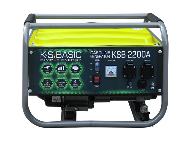 Générateur essence Könner & Söhnen 2200W, 2x16A(230V), 12V, aluminium, KSB 2200A