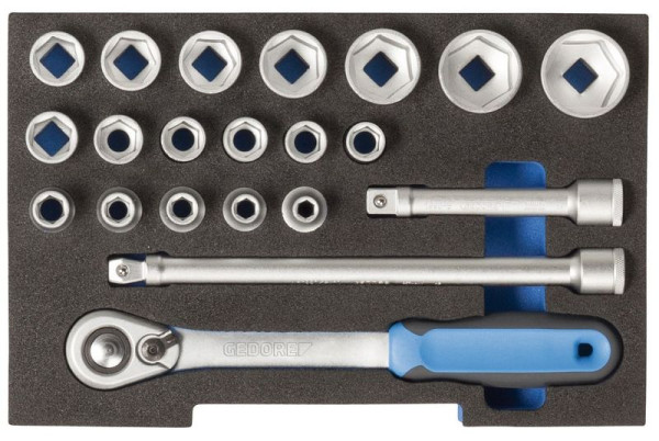 Jeu de clés à douilles GEDORE 1/2", 1/2 L-BOXX, 2836009