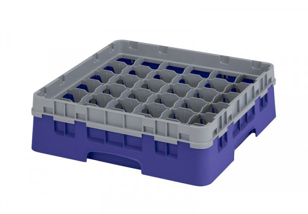 Panier de lavage Cambro 36 compartiments Camrack® 9,2 cm bleu marine, lot de 5, 36S318186